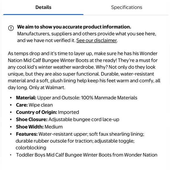 Toddler Boys Mid Calf Bungee Winter Boots - Picture 2 of 8